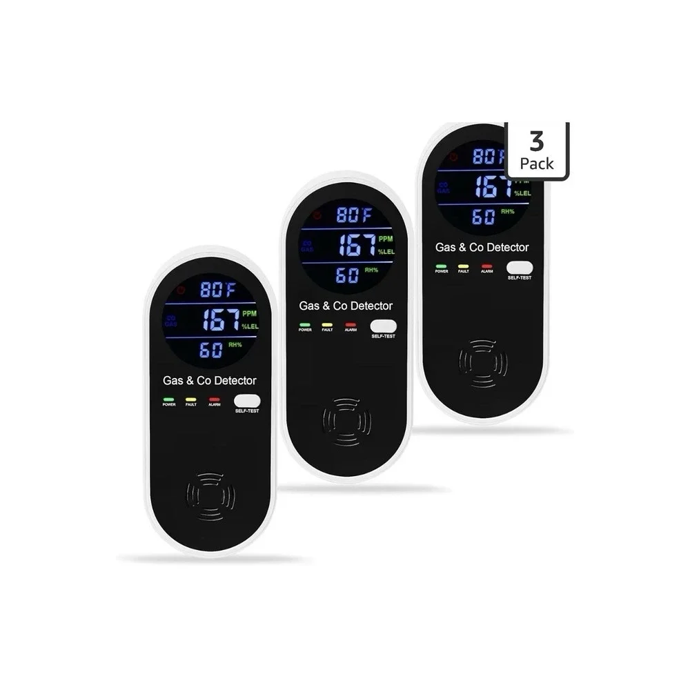 Carbon Monoxide Detectors and Natural‎ Gas Detector, 4-in-1 Carbon Monoxide...